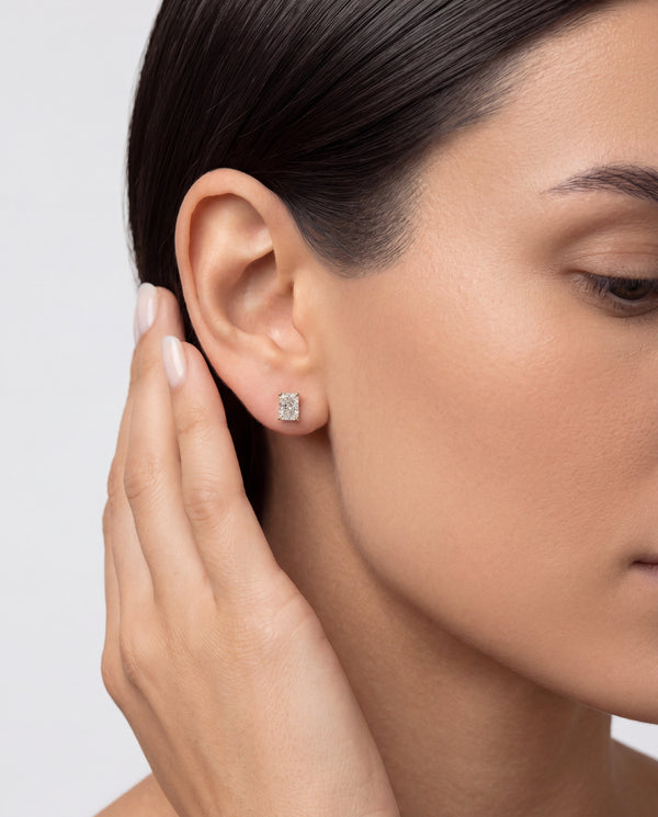 Radiant Cut Stud Earrings: Brilliant Sparkle in a Shape That Doesn't Chip