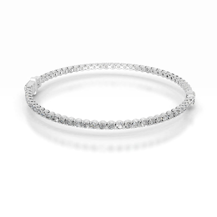 Pear Center Round Moissanite Tennis Bracelet image 2