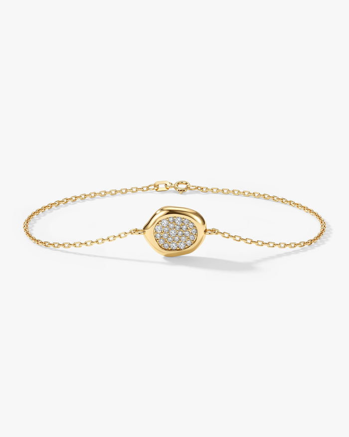 Pebble Pave Moissanite Bracelet image 1