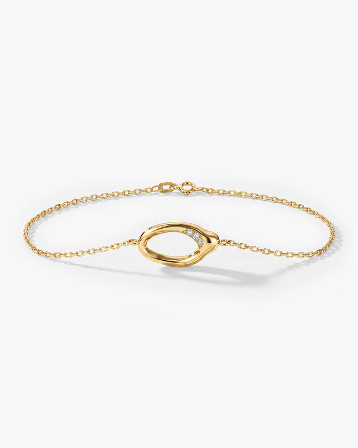 Open Oval Moissanite Bracelet image 1