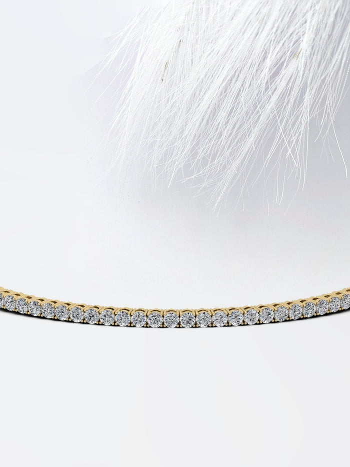 2mm Round Slim Moissanite Tennis Bracelet image 2
