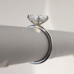 Load image into Gallery viewer, 2.5 CT Radiant Cut Moissanite Engagement Ring