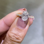 Load image into Gallery viewer, Premium Oval Cut Moissanite Solitaire Ring