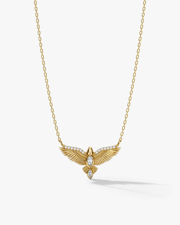 Soaring Eagle Moissanite Pendant Necklace image 2