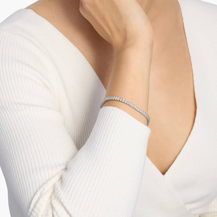 Oval Moissanite Tennis Bracelet front
