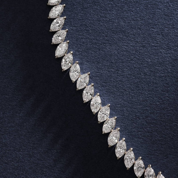 Marquise Moissanite Tennis Bracelet detail