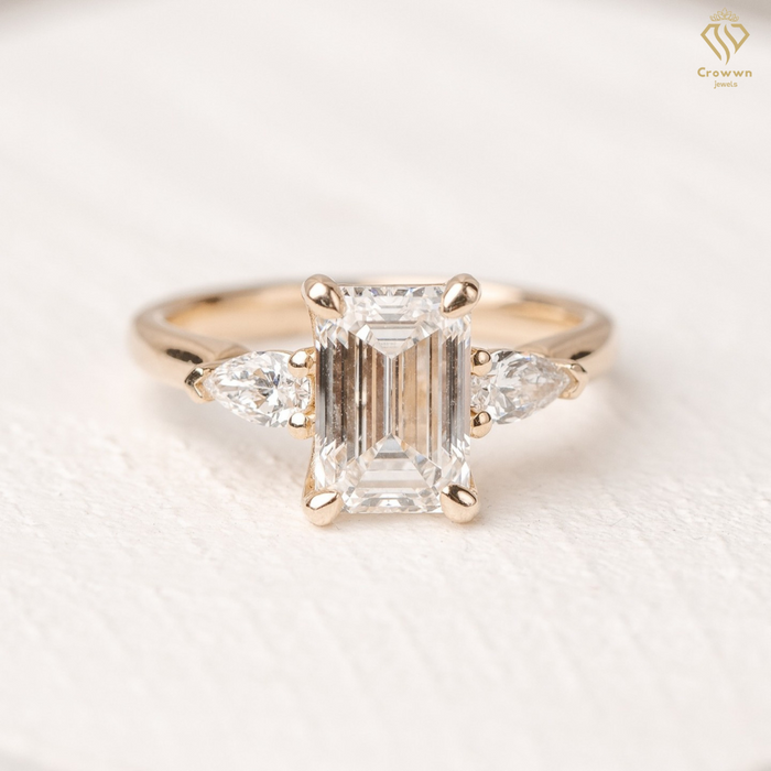 Emerald Cut Three Stone reference
