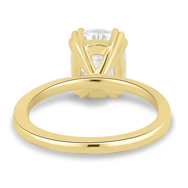 Cushion cut diamond split claw setting gallery view