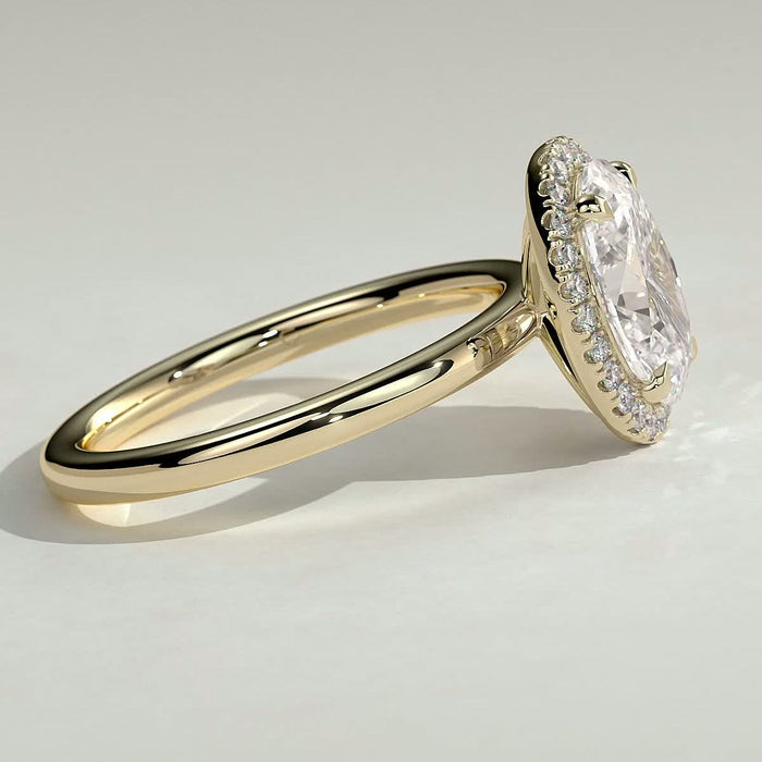 Side view of the halo and plain band