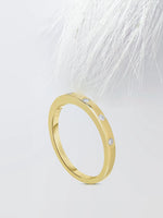 Load image into Gallery viewer, 2.50mm Round Cut Moissanite Flush Set Diamond Wedding Band Mapple Gems