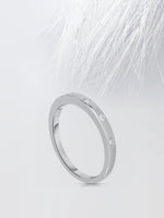 Load image into Gallery viewer, 2.50mm Round Cut Moissanite Flush Set Diamond Wedding Band Mapple Gems