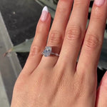Load image into Gallery viewer, Oval Cut Moissanite Engagement Ring with Marquise Side Stones Valentine Special Ring for Her Mapple Gems