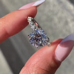 Load image into Gallery viewer, Round Brilliant Cut Moissanite Engagement Ring Hidden Halo Pave Wedding Ring Mapple Gems