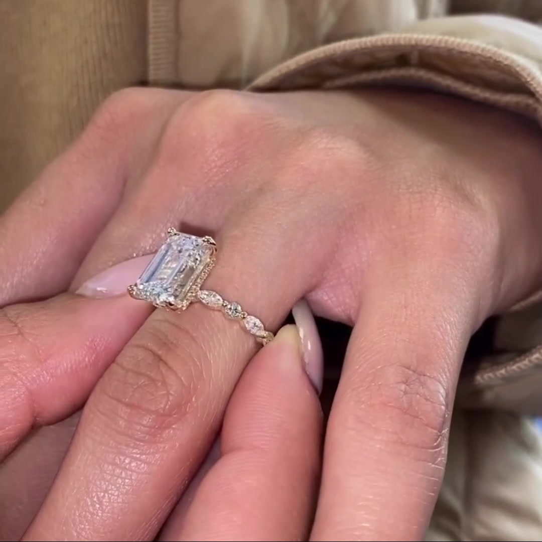 Modern Moissanite Solitaire Ring