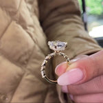 Load image into Gallery viewer, Custom Hidden Halo Moissanite Jewelry
