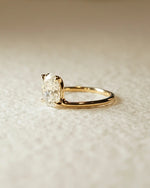 Load image into Gallery viewer, 3 CT Oval Moissanite Engagement Ring in 14K Gold – Solitaire Wedding Ring