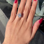 Load image into Gallery viewer, Vintage Inspired Oval Cut Bridal Ring