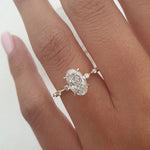 Load image into Gallery viewer, Custom Made Moissanite Proposal Ring