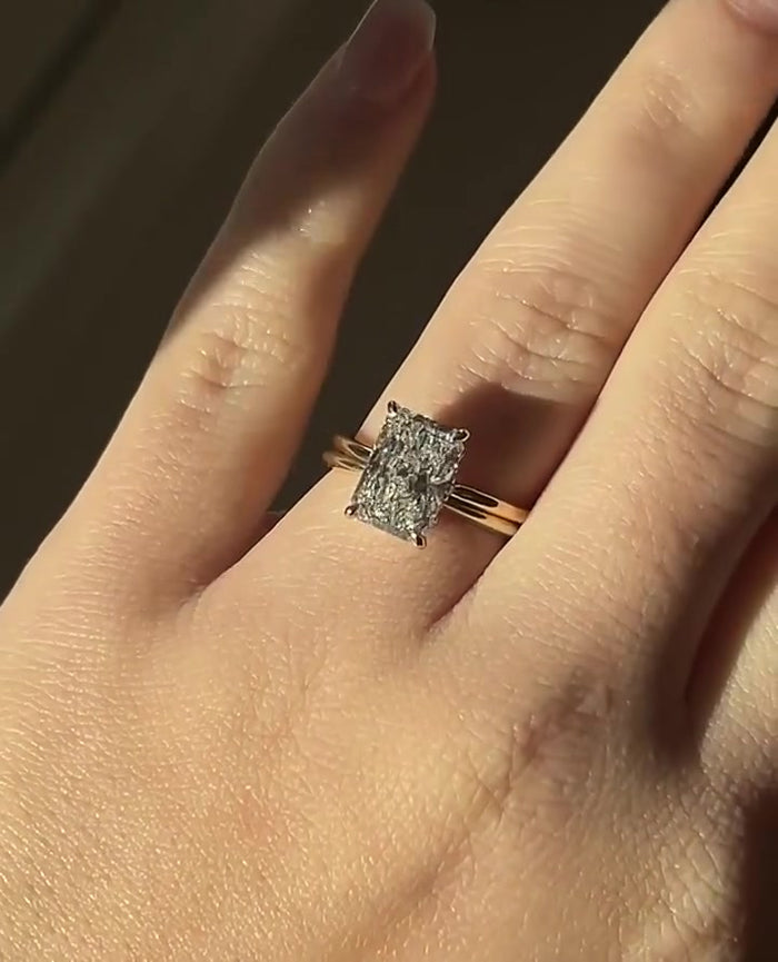 Radiant Cut Solitaire reality