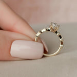 Load image into Gallery viewer, Classic Gold Solitaire Anniversary Ring for Women
