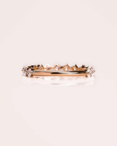 0.50 CT Asscer Cut Lab Grown Diamond Wedding Band Gift For Her Mapple Gems