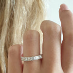 Load image into Gallery viewer, 3.50 CT Asscher Cut Lab Grown Diamond Wedding Band Gift For Her Mapple Gems