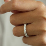 Load image into Gallery viewer, 3.50 CT Asscher Cut Lab Grown Diamond Wedding Band Gift For Her Mapple Gems