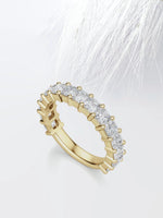 Load image into Gallery viewer, Asscher Cut Moissanite 3/4 Diamond Wedding Band for Women Mapple Gems