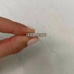 Load image into Gallery viewer, Asscher Cut Moissanite Bezel Set Eternity Diamond Wedding Band Mapple Gems