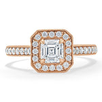 Load image into Gallery viewer, 2 CT Asscher Cut Moissanite Engagement Ring Mapple Gems