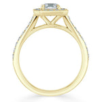 Load image into Gallery viewer, 2 CT Asscher Cut Moissanite Engagement Ring Mapple Gems