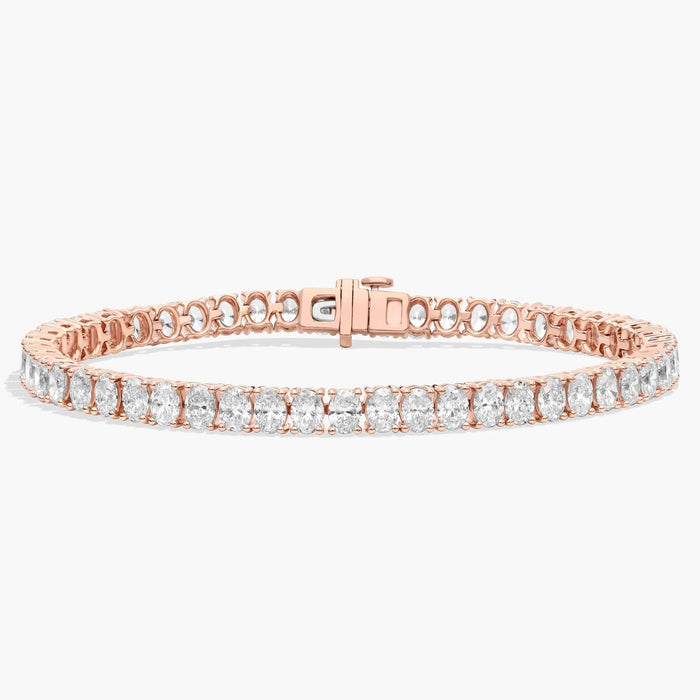 10.00ct Oval Cut Moissanite Tennis Bracelet