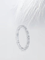 Load image into Gallery viewer, Baguette & Round Cut Moissanite Eternity Diamond Wedding Band Mapple Gems