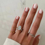 Load image into Gallery viewer, Bezel Set Oval Cut Moissanite Eternity Diamond Wedding Band Mapple Gems