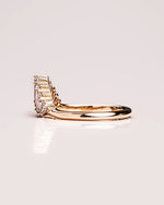 Load image into Gallery viewer, 0.40 TCW Buggatte & Tapper Cut Lab Grown Diamond Wedding Band Gift For Her Mapple Gems