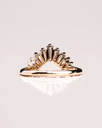Load image into Gallery viewer, 0.40 TCW Buggatte & Tapper Cut Lab Grown Diamond Wedding Band Gift For Her Mapple Gems