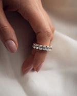 Load image into Gallery viewer, 1.00 TCW Cushion Cut Lab Grown Diamond Wedding Band Gift For Her Mapple Gems