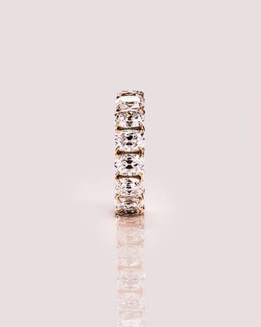 1.00 TCW Cushion Cut Lab Grown Diamond Wedding Band Gift For Her Mapple Gems