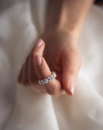 Load image into Gallery viewer, 1.00 TCW Cushion Cut Lab Grown Diamond Wedding Band Gift For Her Mapple Gems