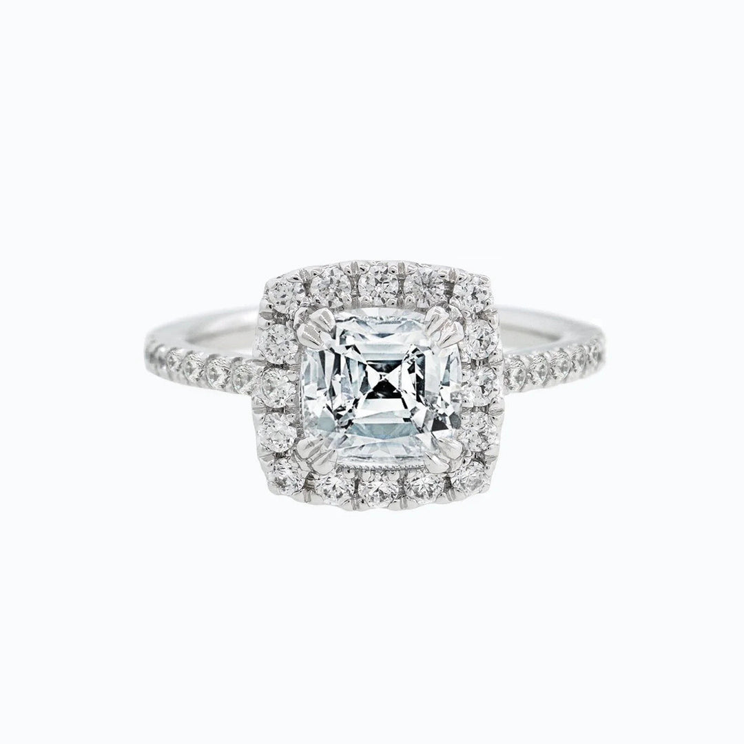 Luxury Double Halo Moissanite Ring