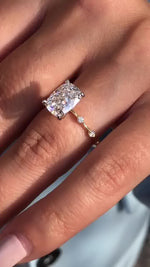 Load image into Gallery viewer, Distance Pave Diamond Wedding Ring