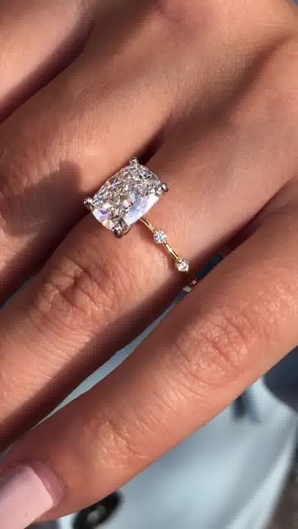 Distance Pave Diamond Wedding Ring