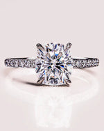 Load image into Gallery viewer, Cushion Cut Moissanite Engagement Ring