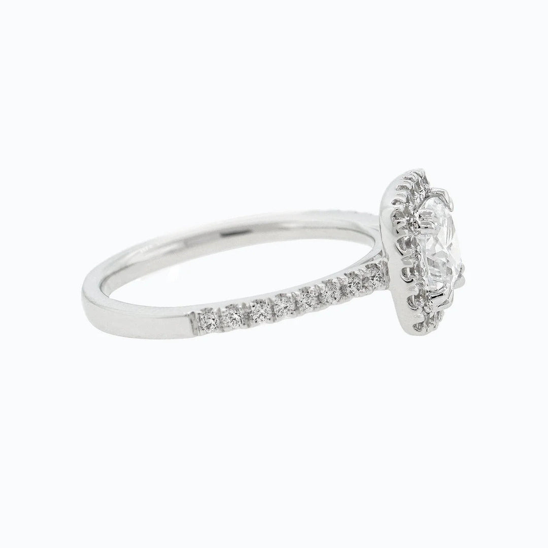 Handmade Moissanite Wedding Set