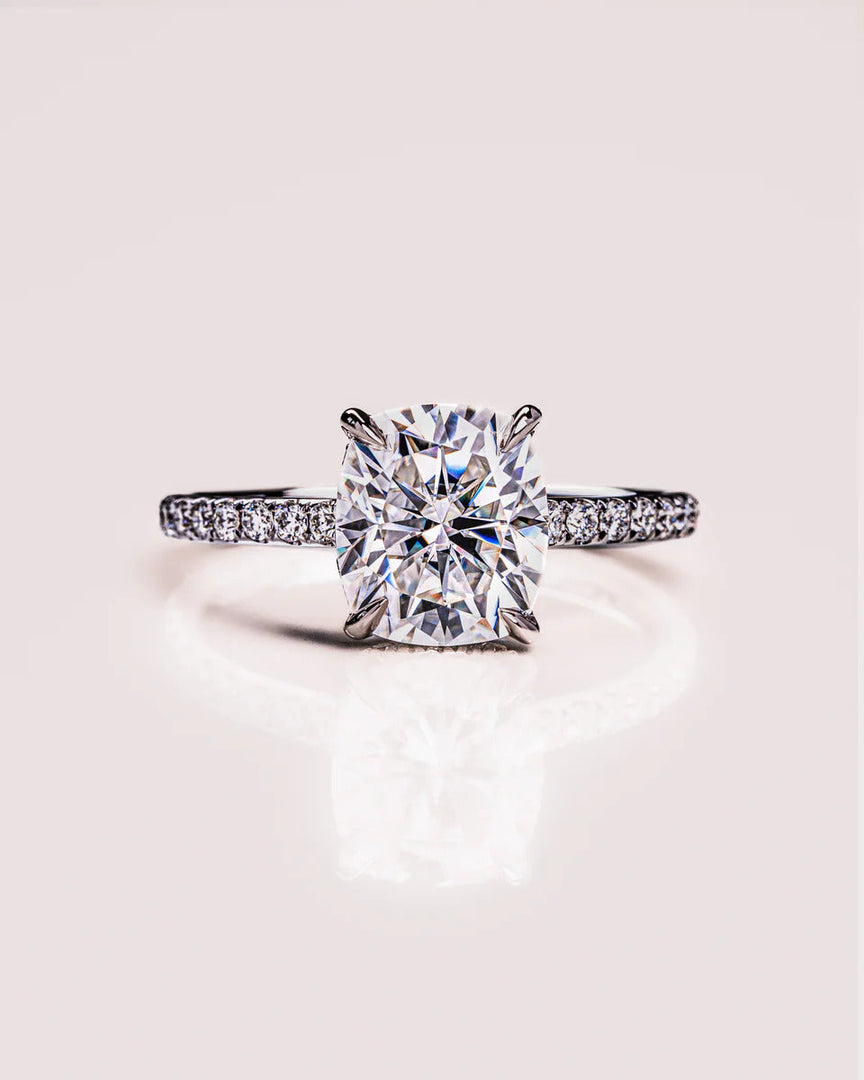 VVS Clarity Cushion Cut Ring