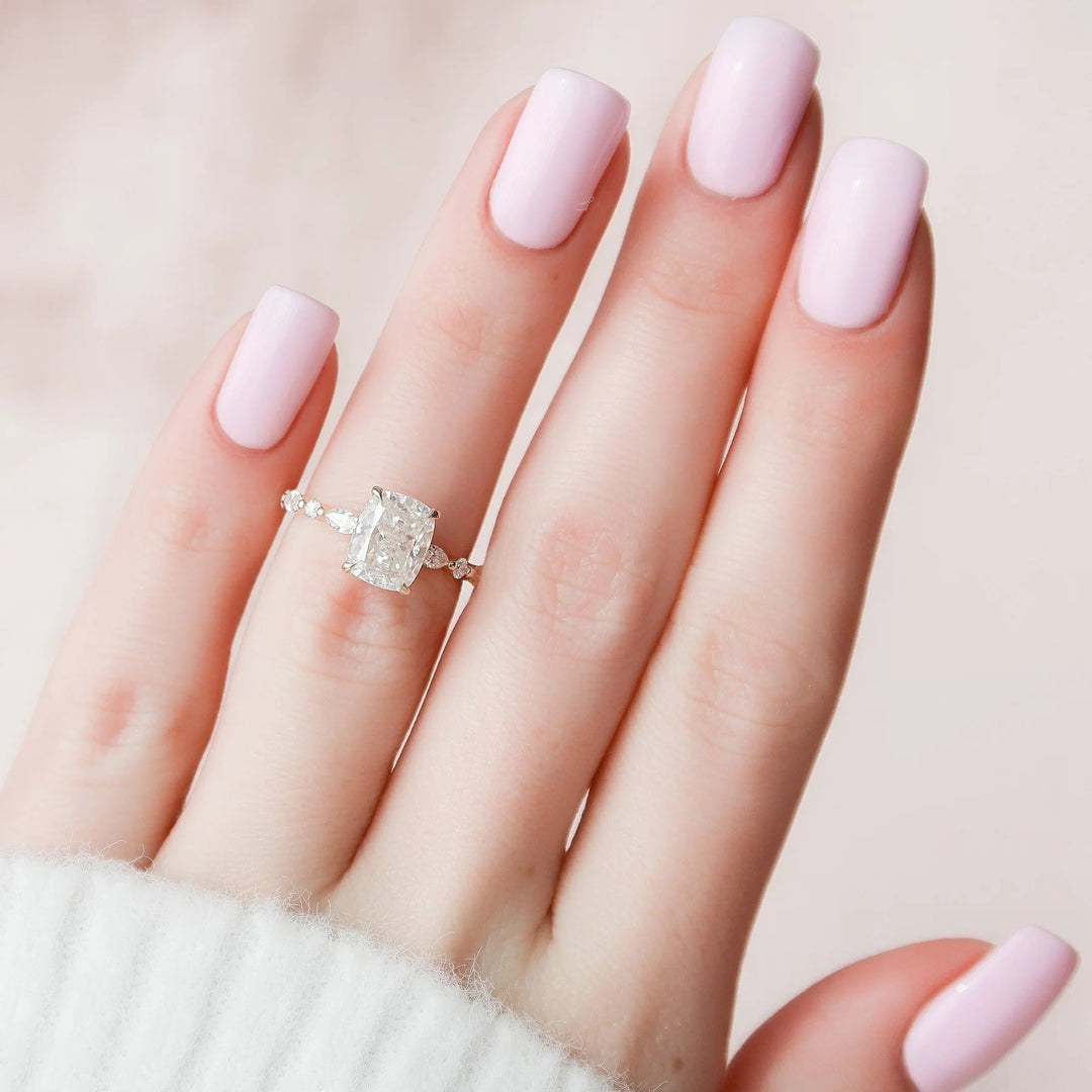 VVS Clarity Cushion Moissanite Ring