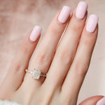 Load image into Gallery viewer, Modern Hidden Halo Engagement Ring