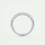 Load image into Gallery viewer, 1.80 TCW EMERALD CUT HALF ETERNITY MOISSANITE BRIDAL WEDDING BAND Mapple Gems