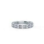 Load image into Gallery viewer, 2.25TCW EMERALD CUT & ROUND MOISSANITE ETERNITY WEDDING BAND Mapple Gems