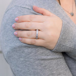 Load image into Gallery viewer, 2.25TCW EMERALD CUT & ROUND MOISSANITE ETERNITY WEDDING BAND Mapple Gems